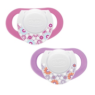 پستانک چیکو فیزیو ارتودنسی سیلیکان طرح گل 6-12 ماه